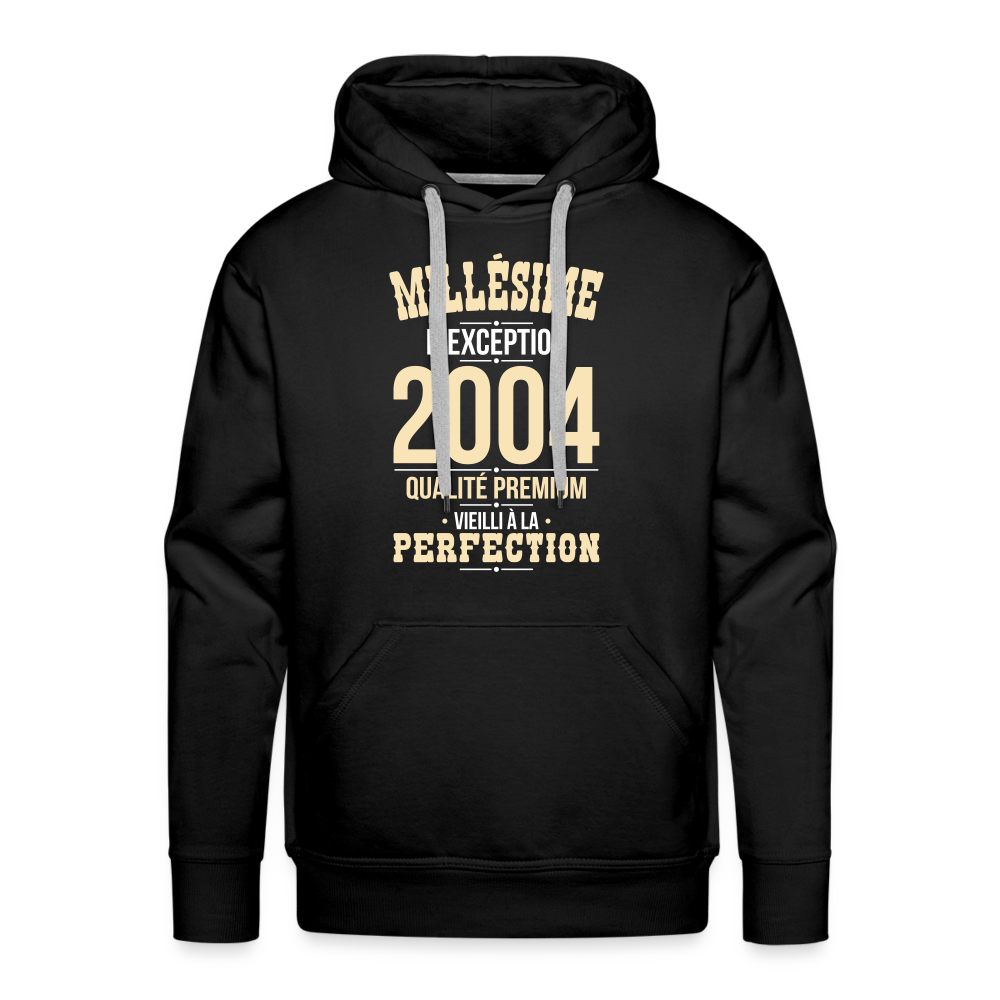 Sweat à capuche Premium Homme - Anniversaire 21 Ans - Millésime 2004 - noir