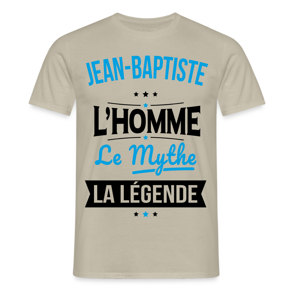 T-shirt Homme - Jean-Baptiste - l'Homme - le Mythe - la Légende - beige sable
