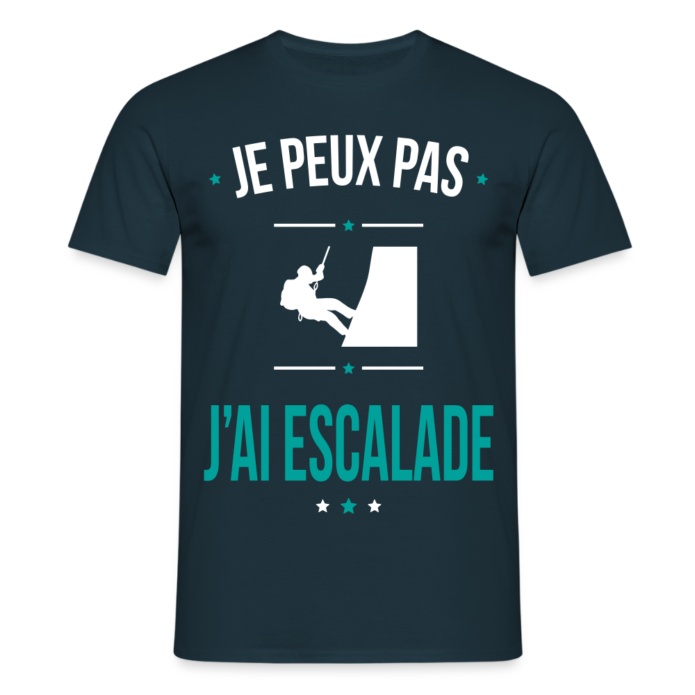 T-shirt Homme - Je peux pas j'ai Escalade - marine