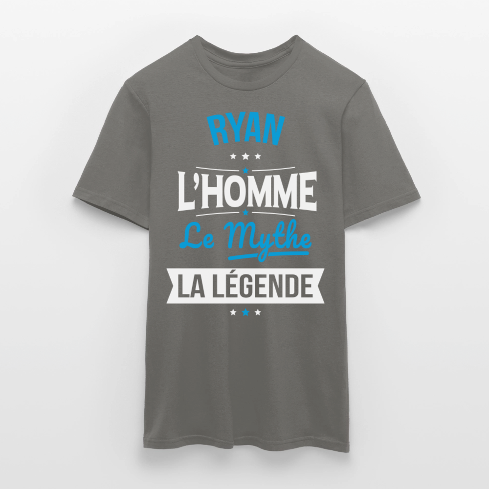 T-shirt Homme - Ryan - l'Homme - le Mythe - la Légende - gris graphite