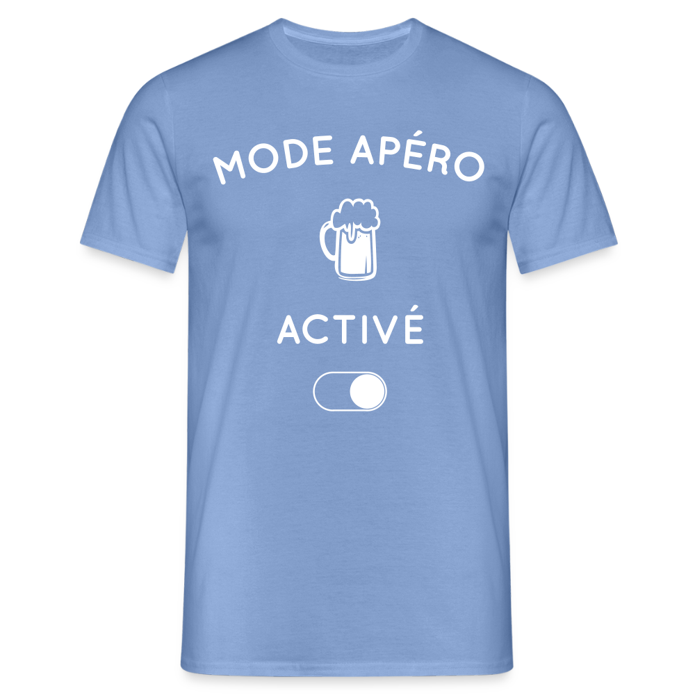 T-shirt Homme - Mode apéro activé - carolina blue