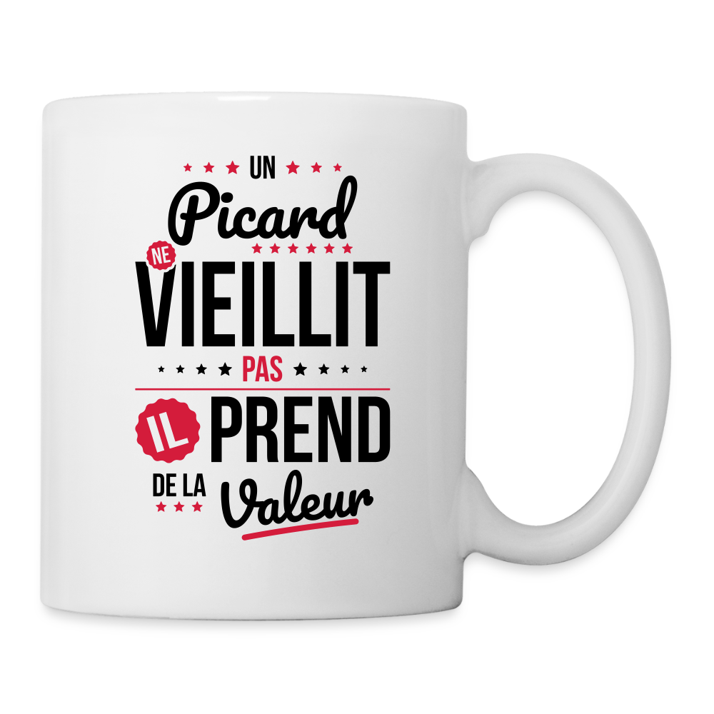 Mug blanc - Un Picard ne vieillit pas - blanc