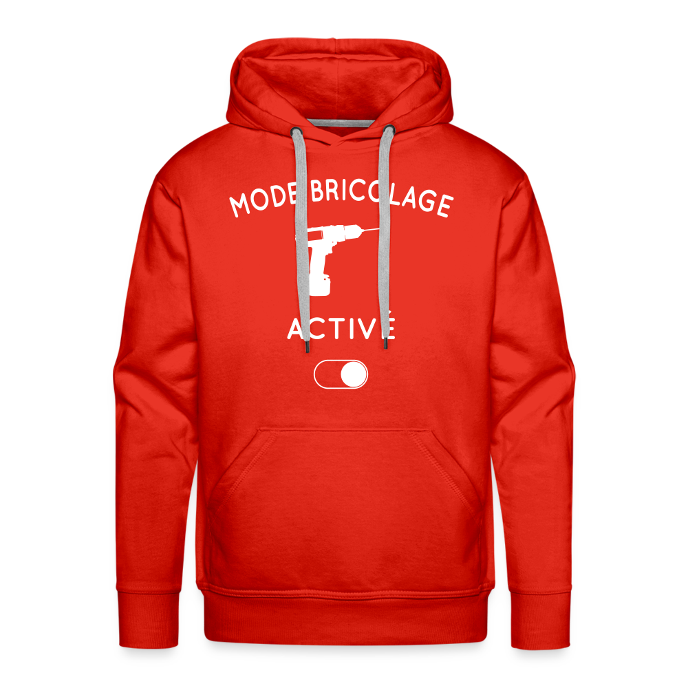 Sweat à capuche Premium Homme - Mode bricolage activé - rouge