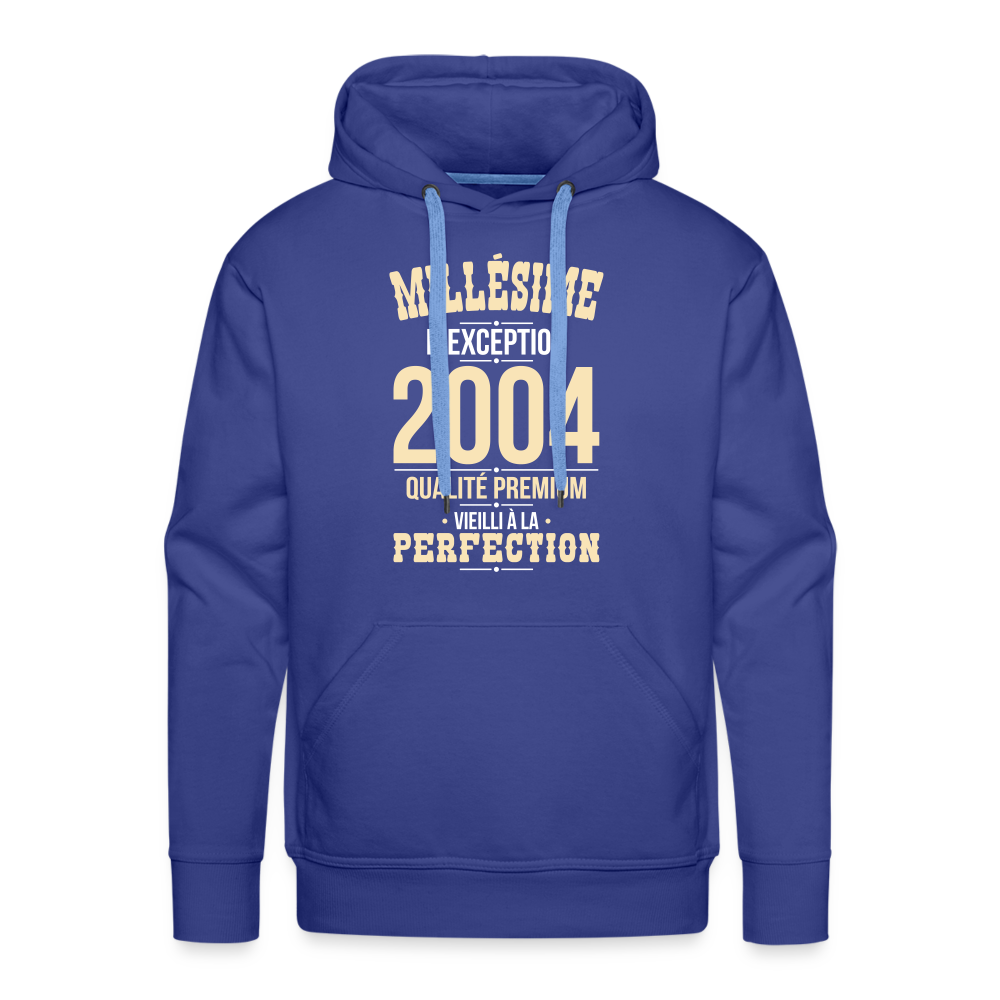 Sweat à capuche Premium Homme - Anniversaire 21 Ans - Millésime 2004 - bleu royal