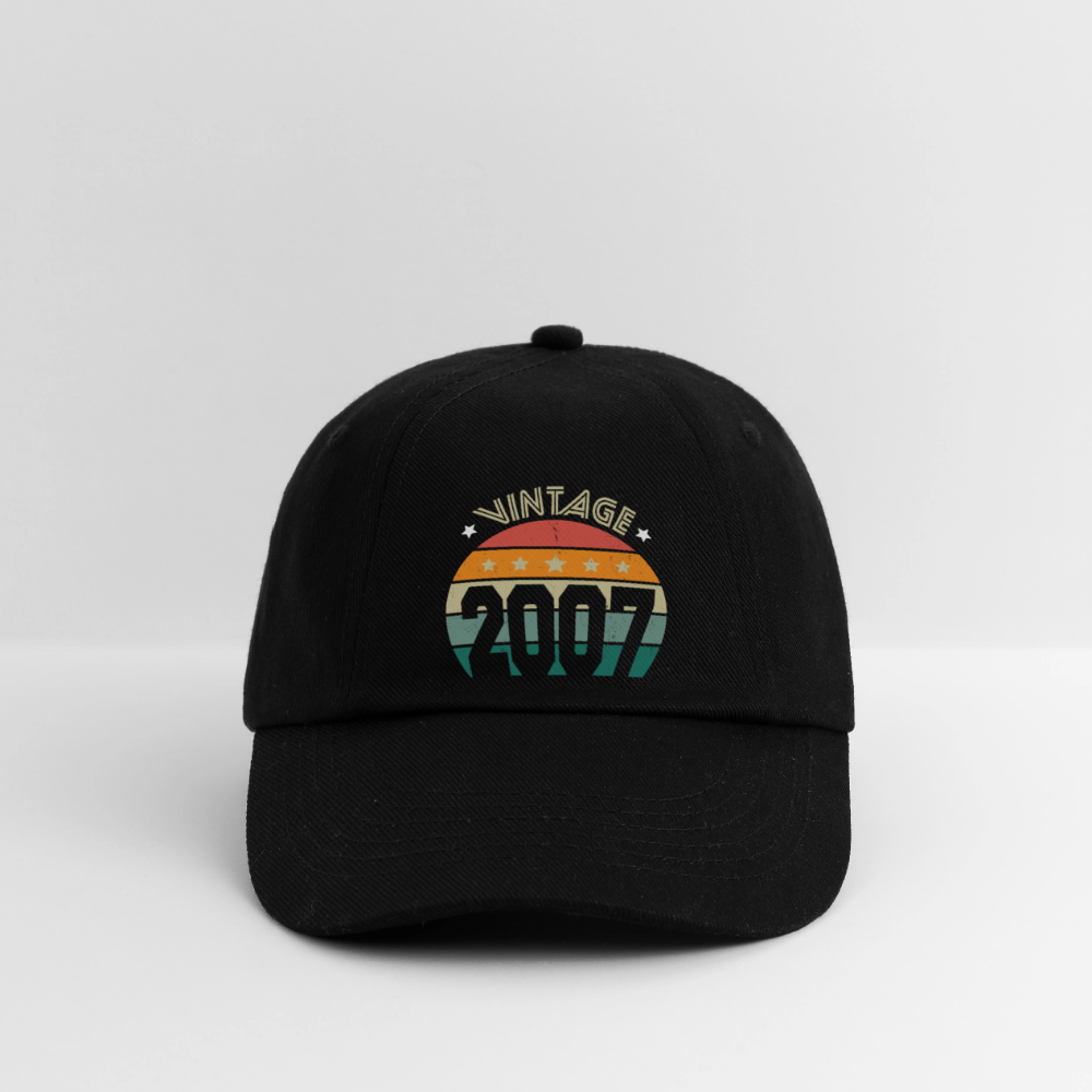Casquette classique - Anniversaire 18 Ans - Vintage 2007 - noir/noir