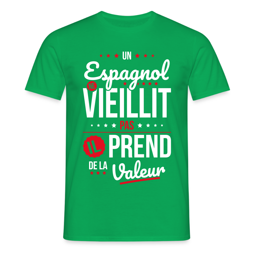 T-shirt Homme - Un Espagnol ne vieillit pas - vert