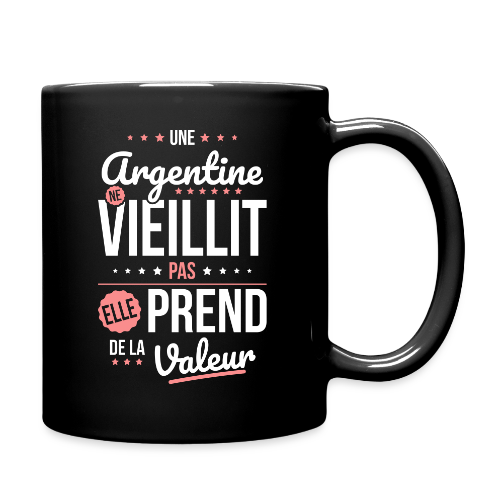 Mug uni - Une Argentine ne vieillit pas - noir