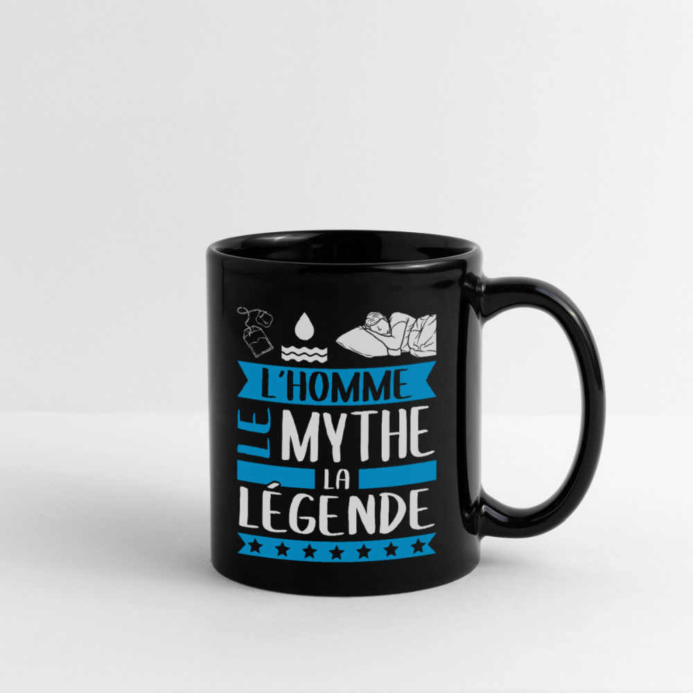 Mug uni Théodore rébus – L’homme, le mythe, la légende - noir