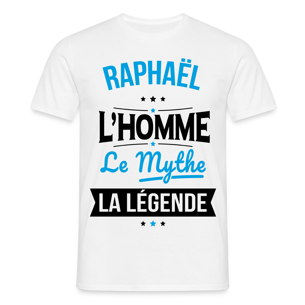 T-shirt Homme - Raphaël - l'Homme - le Mythe - la Légende - blanc