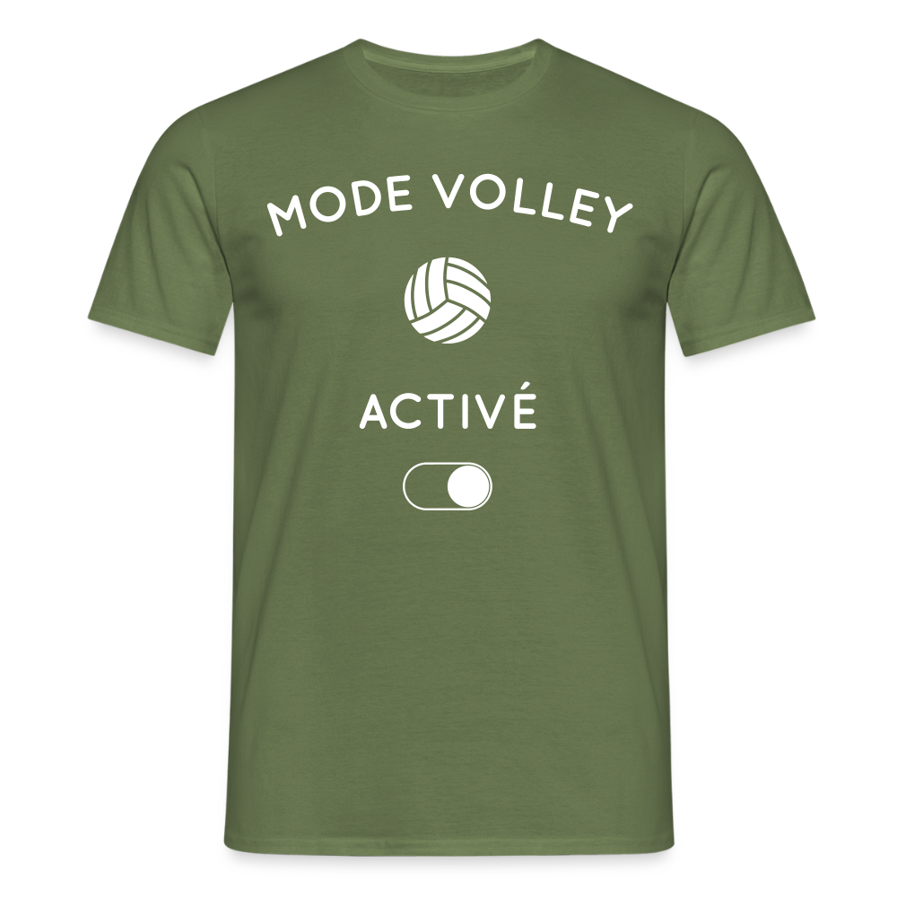 T-shirt Homme - Mode volley activé - vert militaire