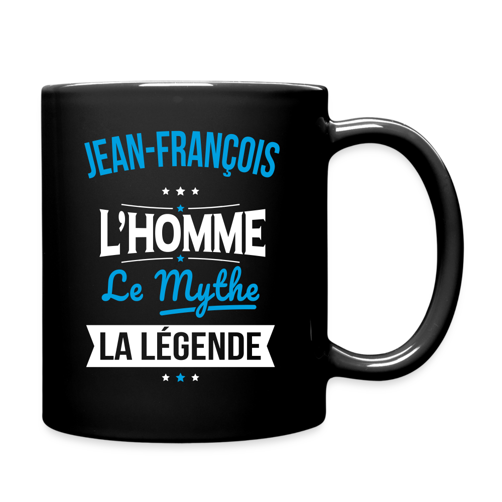 Mug uni - Jean-François - l'Homme - le Mythe - la Légende - noir