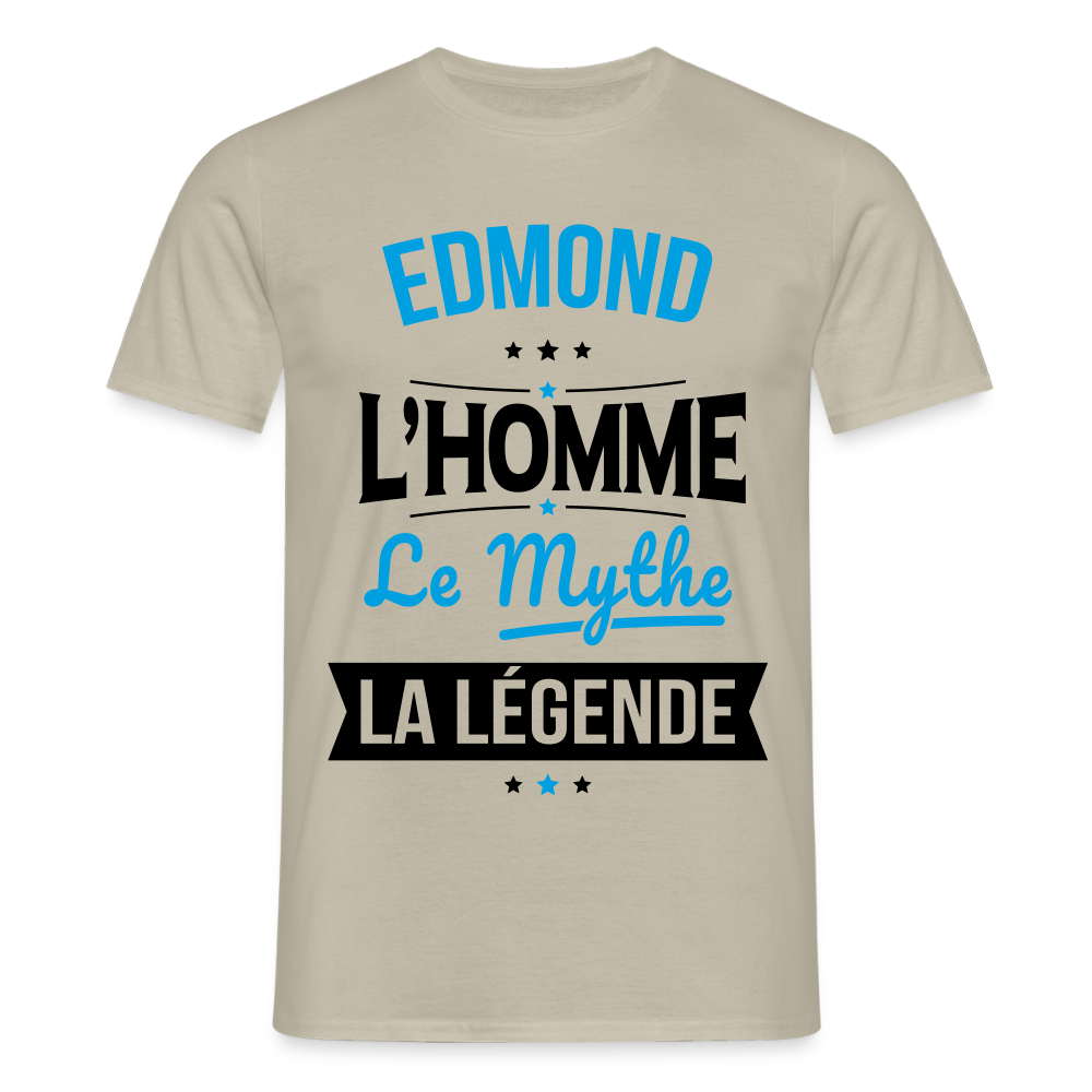 T-shirt Homme - Edmond - l'Homme - le Mythe - la Légende - beige sable