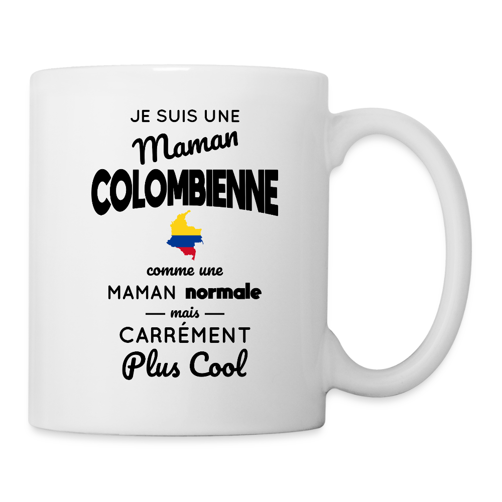 Mug blanc - Maman Colombienne plus cool - blanc