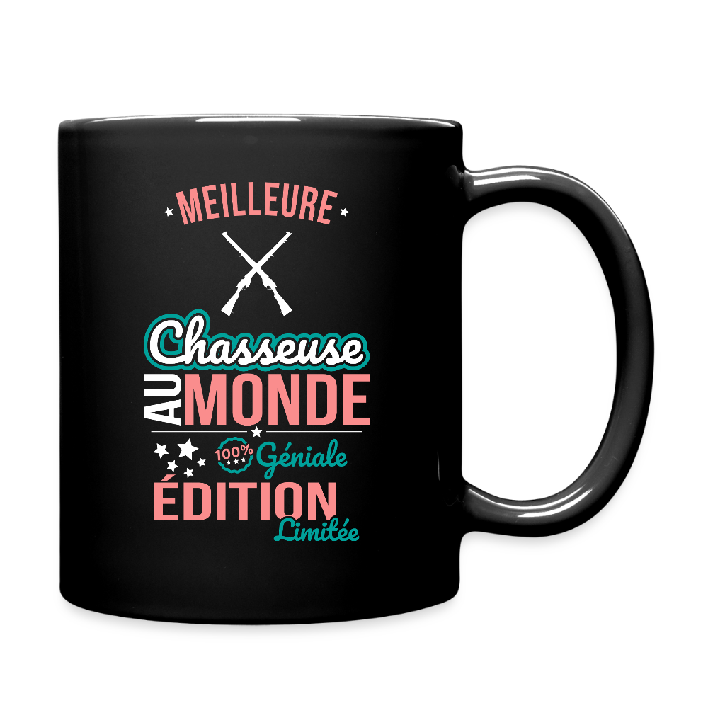 Mug uni - Meilleure Chasseuse au monde - 100% géniale - noir