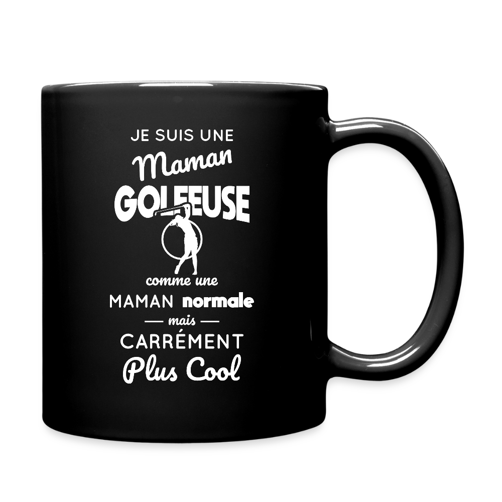 Mug uni - Maman golfeuse plus cool - noir
