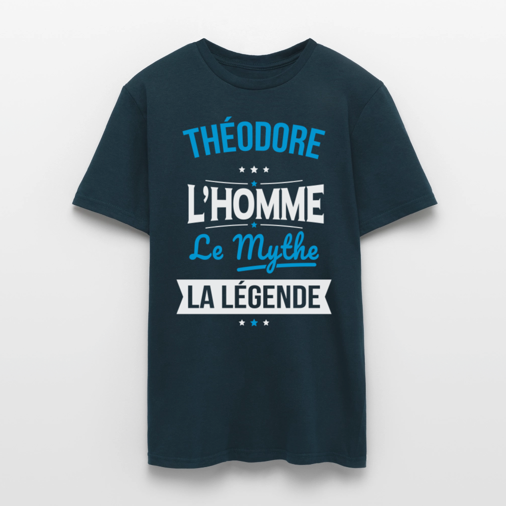 T-shirt Homme - Théodore - l'Homme - le Mythe - la Légende - marine