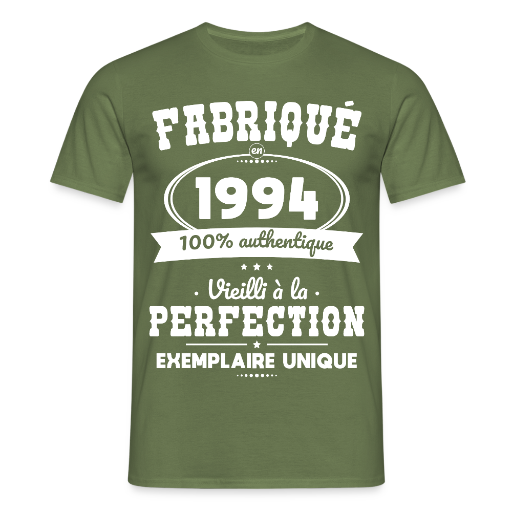 T-shirt Homme - Anniversaire 31 Ans - Fabriqué en 1994 - vert militaire