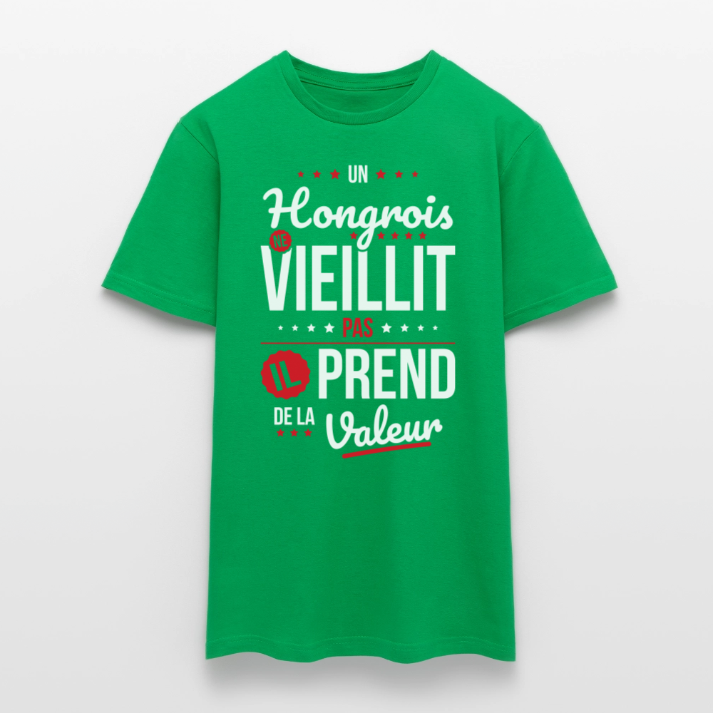 T-shirt Homme - Un Hongrois ne vieillit pas - vert