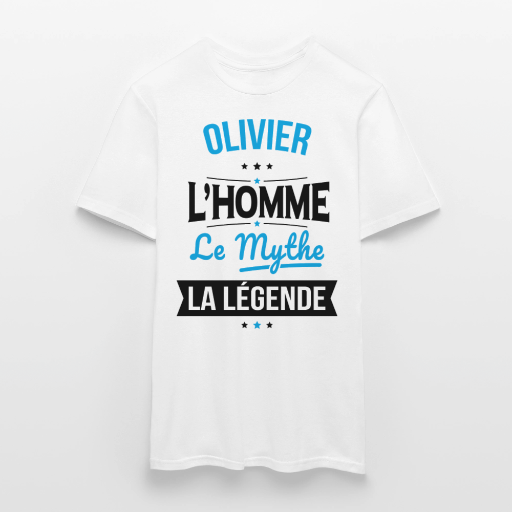 T-shirt Homme - Olivier - l'Homme - le Mythe - la Légende - blanc