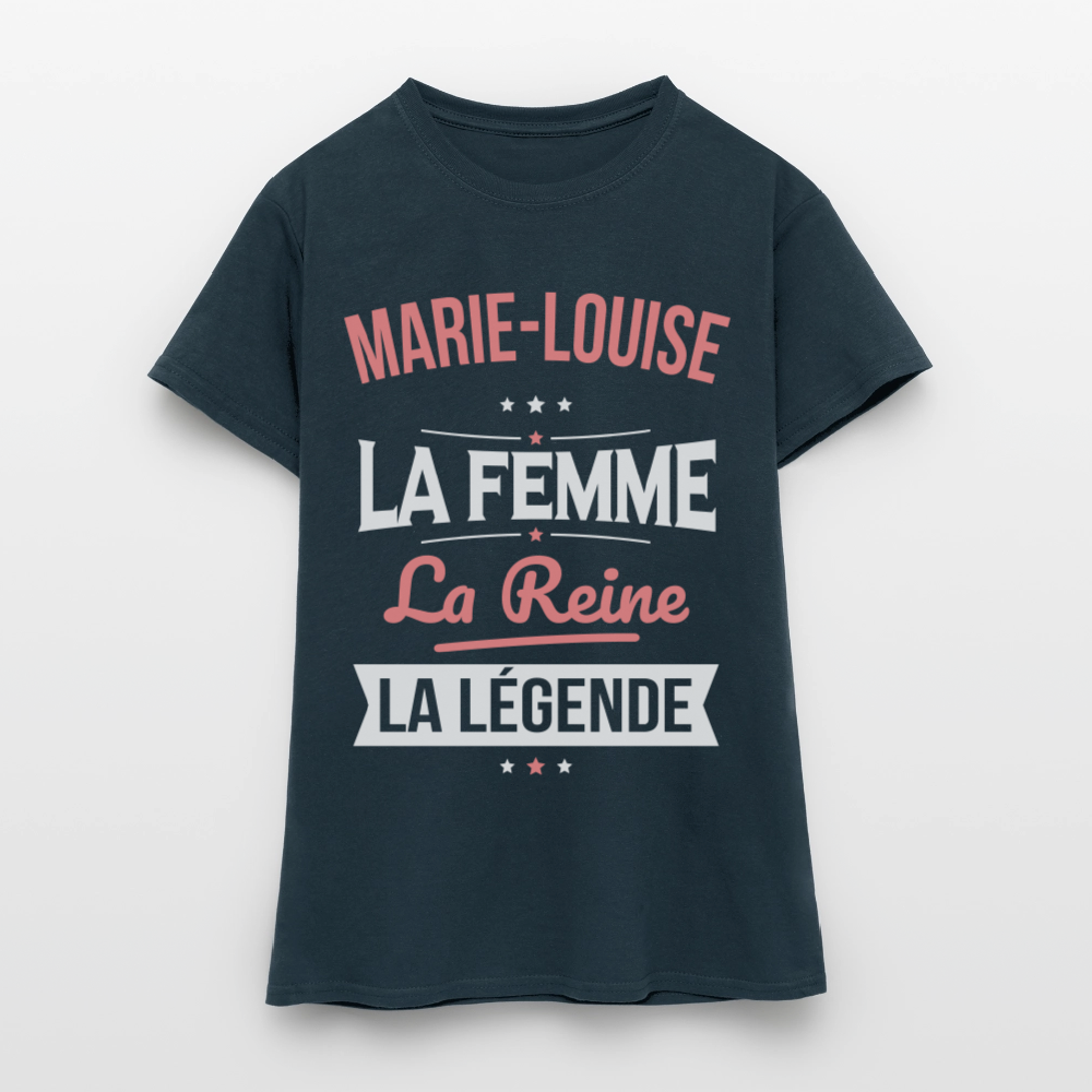 T-shirt Femme - Marie-Louise - la Femme - la Reine - la Légende - marine