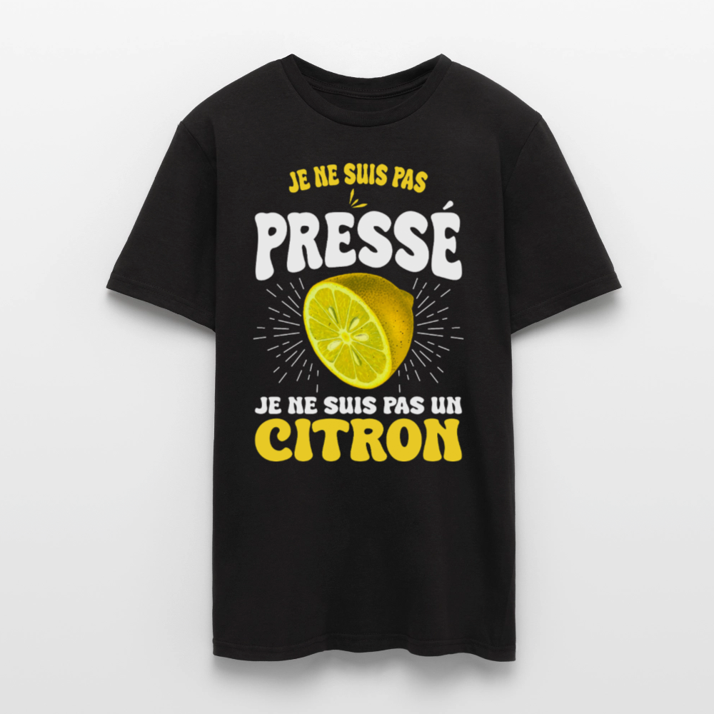 T-shirt Homme - Je ne suis pas un citron - noir