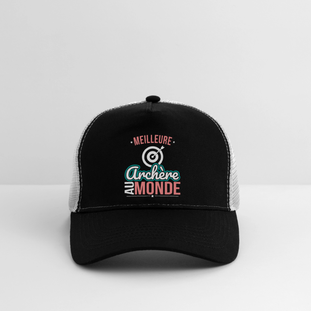 Casquette Trucker - Meilleure archère au monde - noir/gris pierre