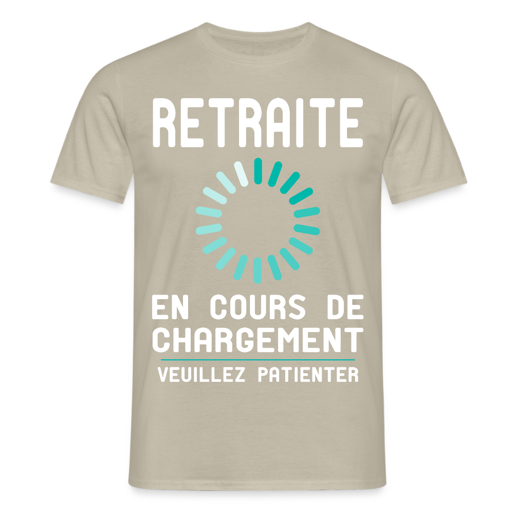 T-shirt Homme - Retraite en cours de chargement - beige sable