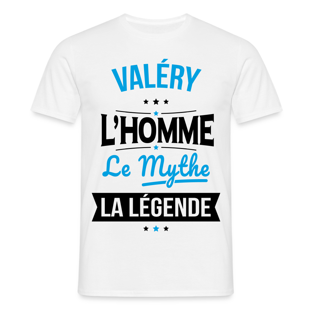 T-shirt Homme - Valéry - l'Homme - le Mythe - la Légende - blanc