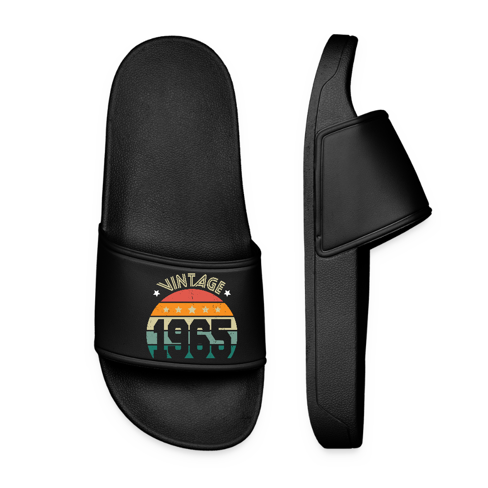 Claquettes Femme - Anniversaire 60 Ans - Vintage 1965 - noir