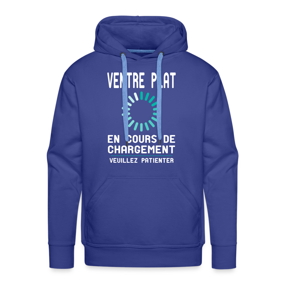 Sweat à capuche Premium Homme - Ventre plat en cours de chargement - bleu royal