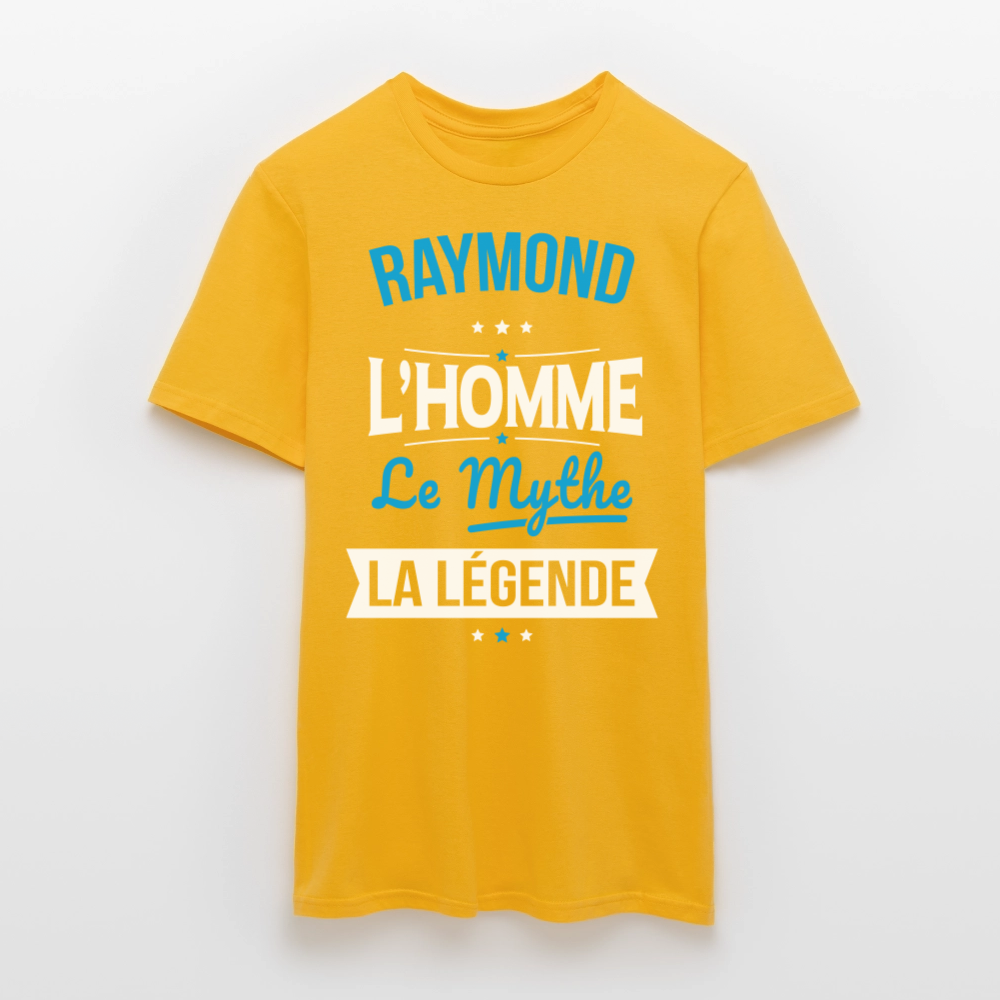 T-shirt Homme - Raymond - l'Homme - le Mythe - la Légende - jaune
