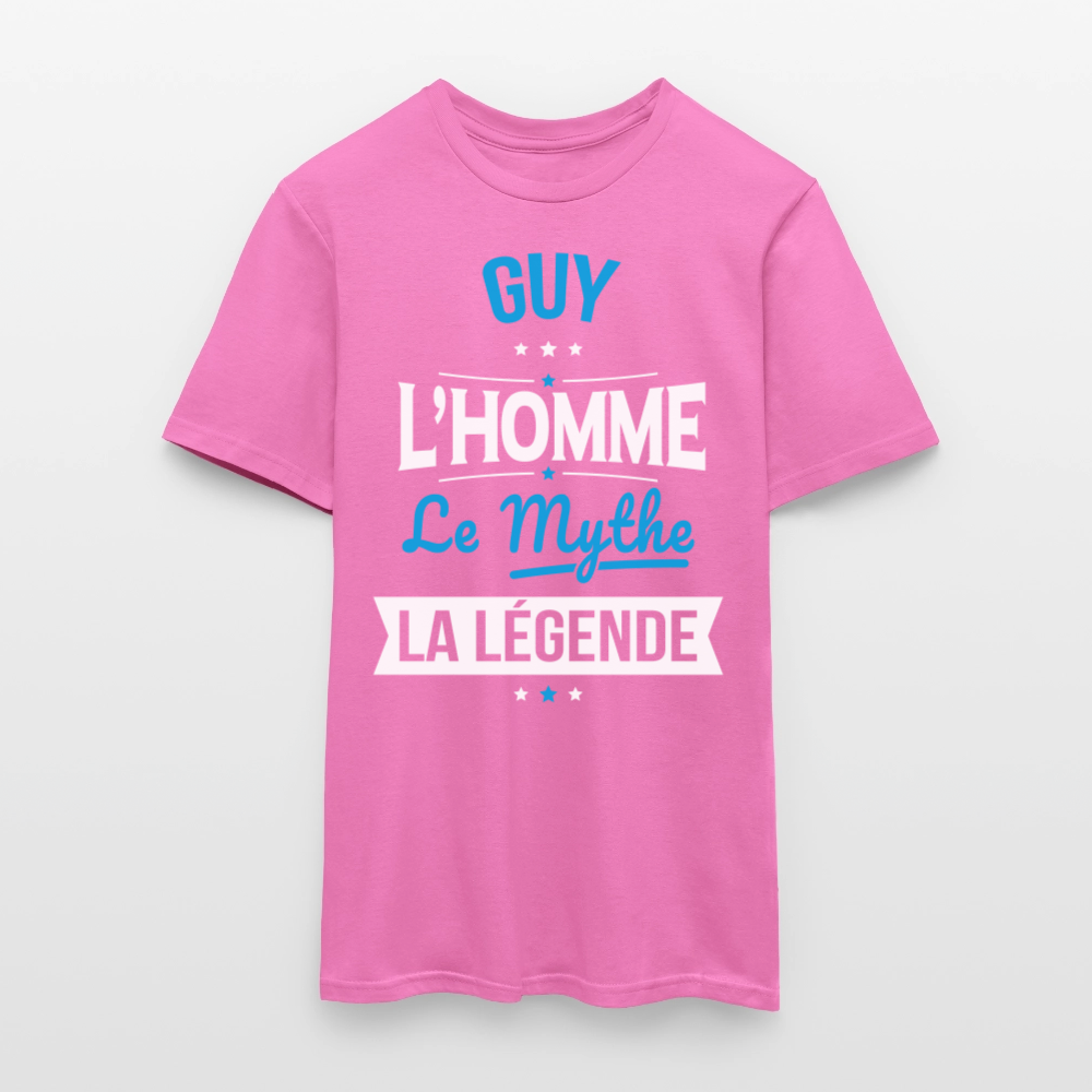 T-shirt Homme - Guy - l'Homme - le Mythe - la Légende - rose