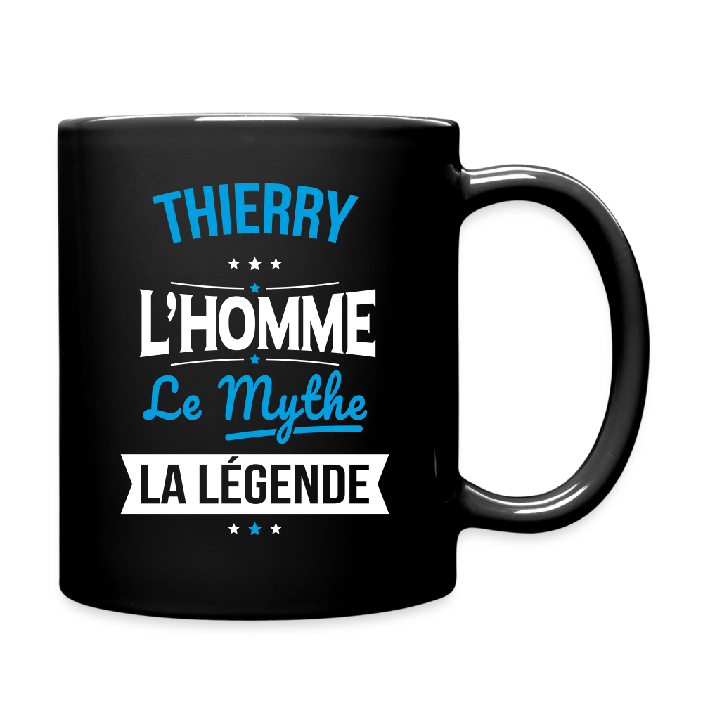 Mug uni - Thierry - l'Homme - le Mythe - la Légende - noir