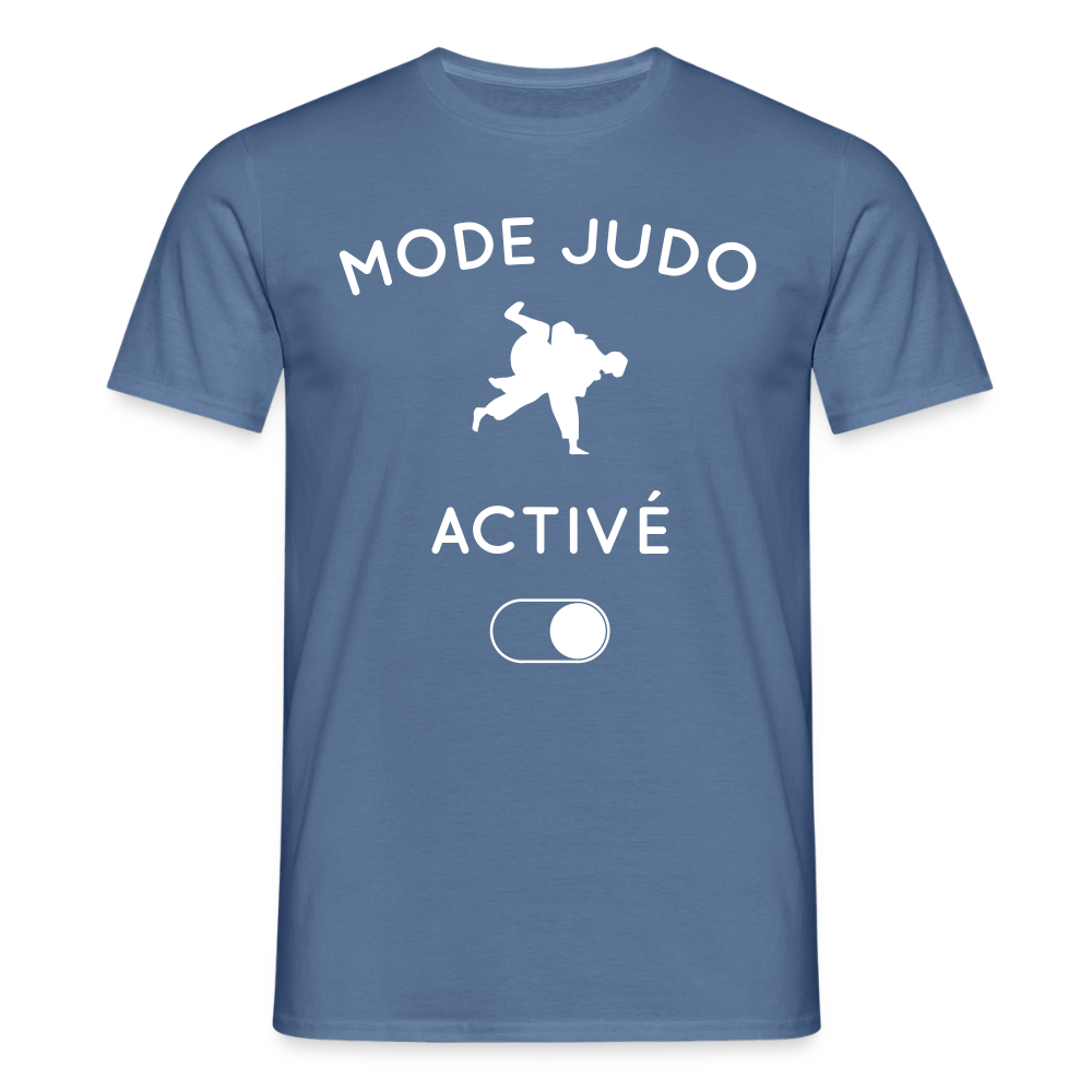 T-shirt Homme - Mode judo activé - bleu pigeon