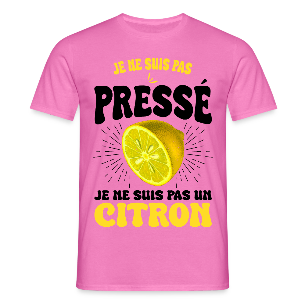 T-shirt Homme - Je ne suis pas un citron - rose