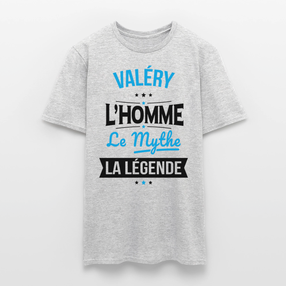 T-shirt Homme - Valéry - l'Homme - le Mythe - la Légende - gris chiné