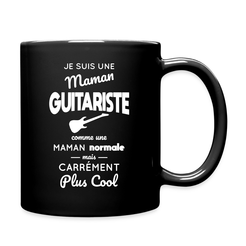 Mug uni - Maman guitariste plus cool - noir