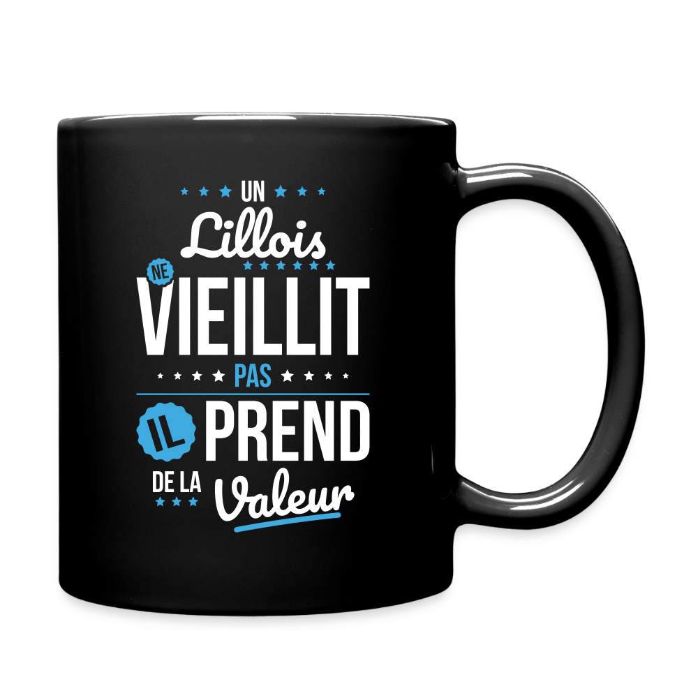 Mug uni - Un Lillois ne vieillit pas - noir