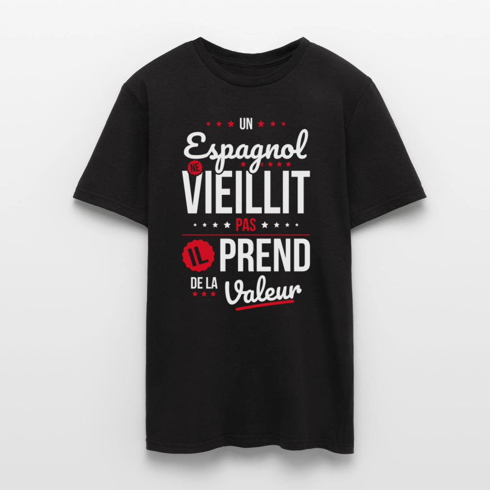 T-shirt Homme - Un Espagnol ne vieillit pas - noir