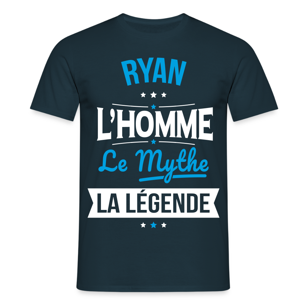 T-shirt Homme - Ryan - l'Homme - le Mythe - la Légende - marine
