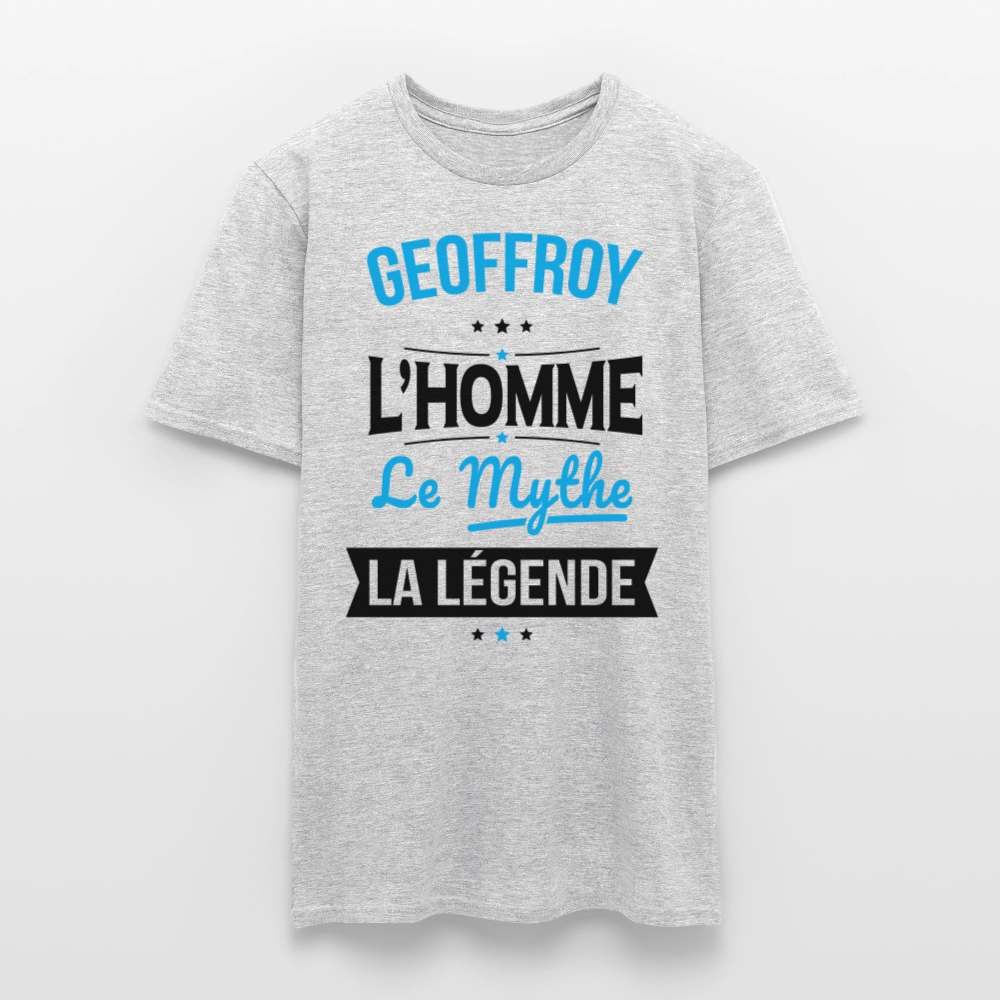 T-shirt Homme - Geoffroy - l'Homme - le Mythe - la Légende - gris chiné