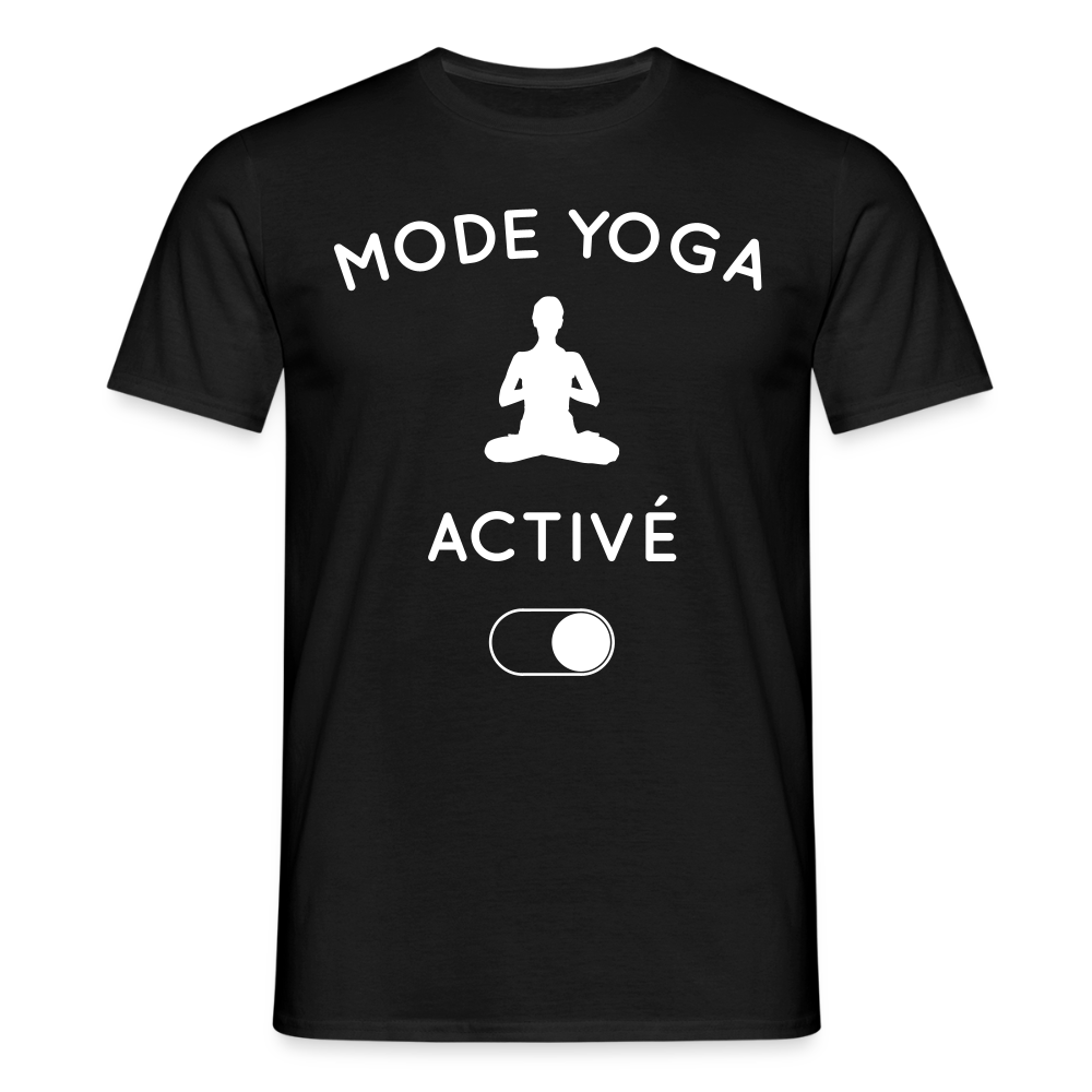 T-shirt Homme - Mode yoga activé - noir