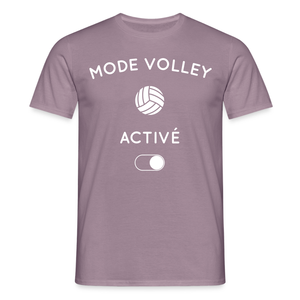 T-shirt Homme - Mode volley activé - mauve gris