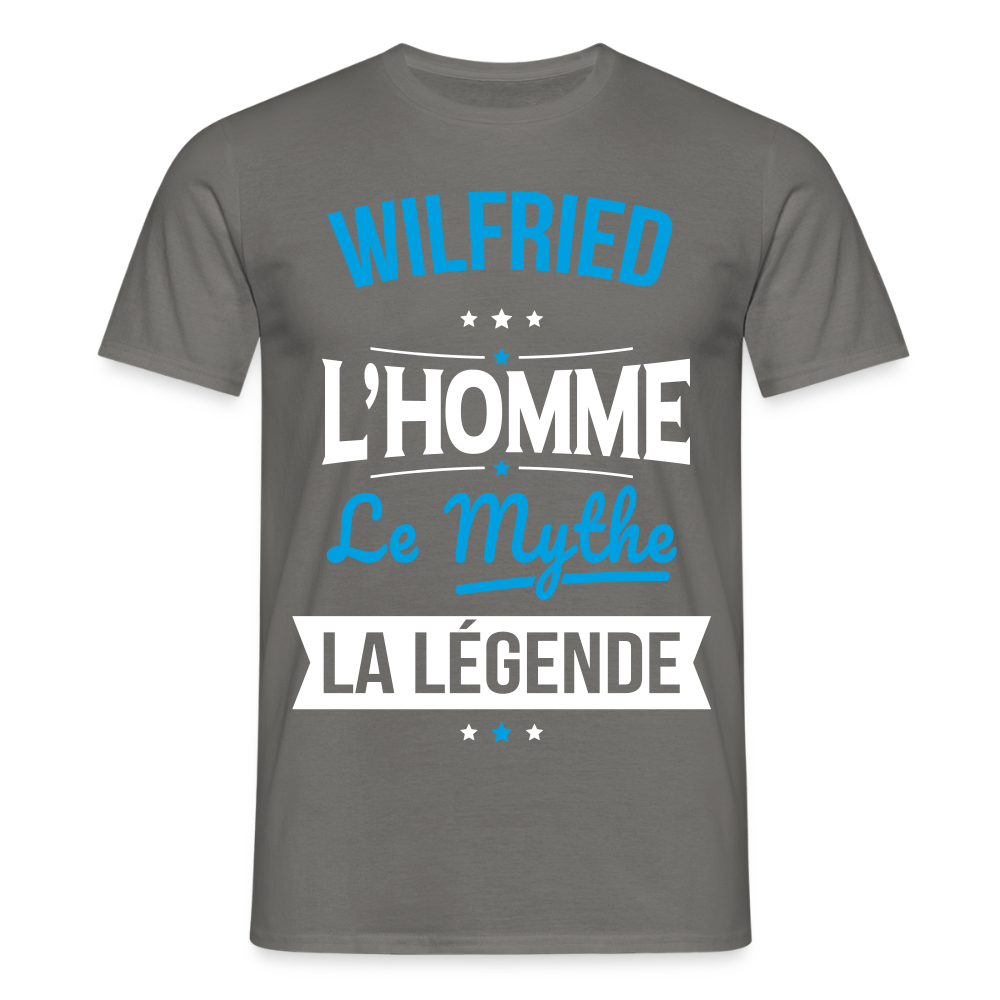T-shirt Homme - Wilfried - l'Homme - le Mythe - la Légende - gris graphite