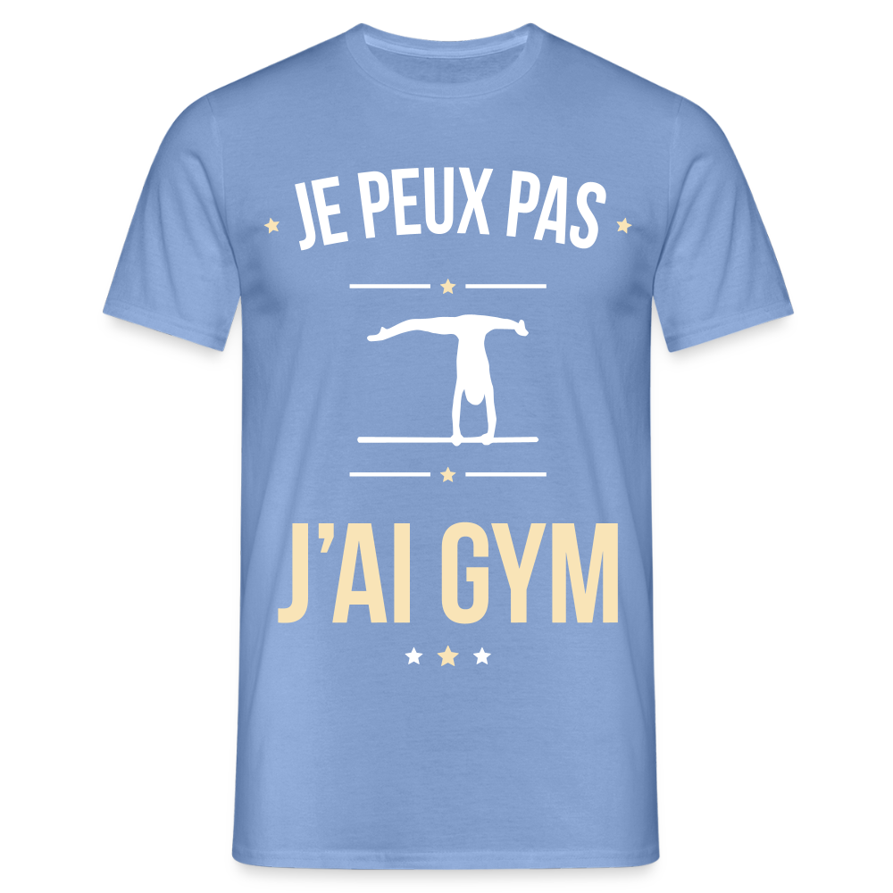 T-shirt Homme - Je peux pas j'ai Gym - carolina blue