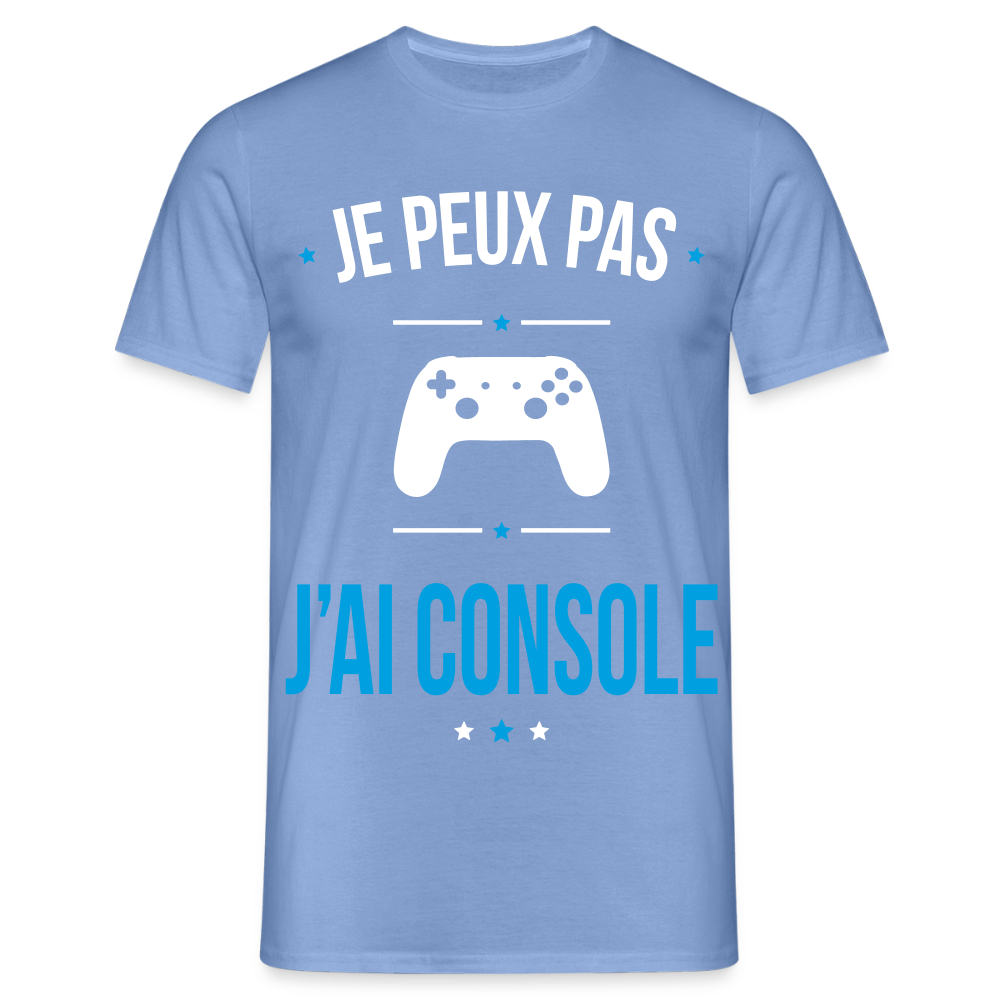 T-shirt Homme - Je peux pas j'ai Console - carolina blue