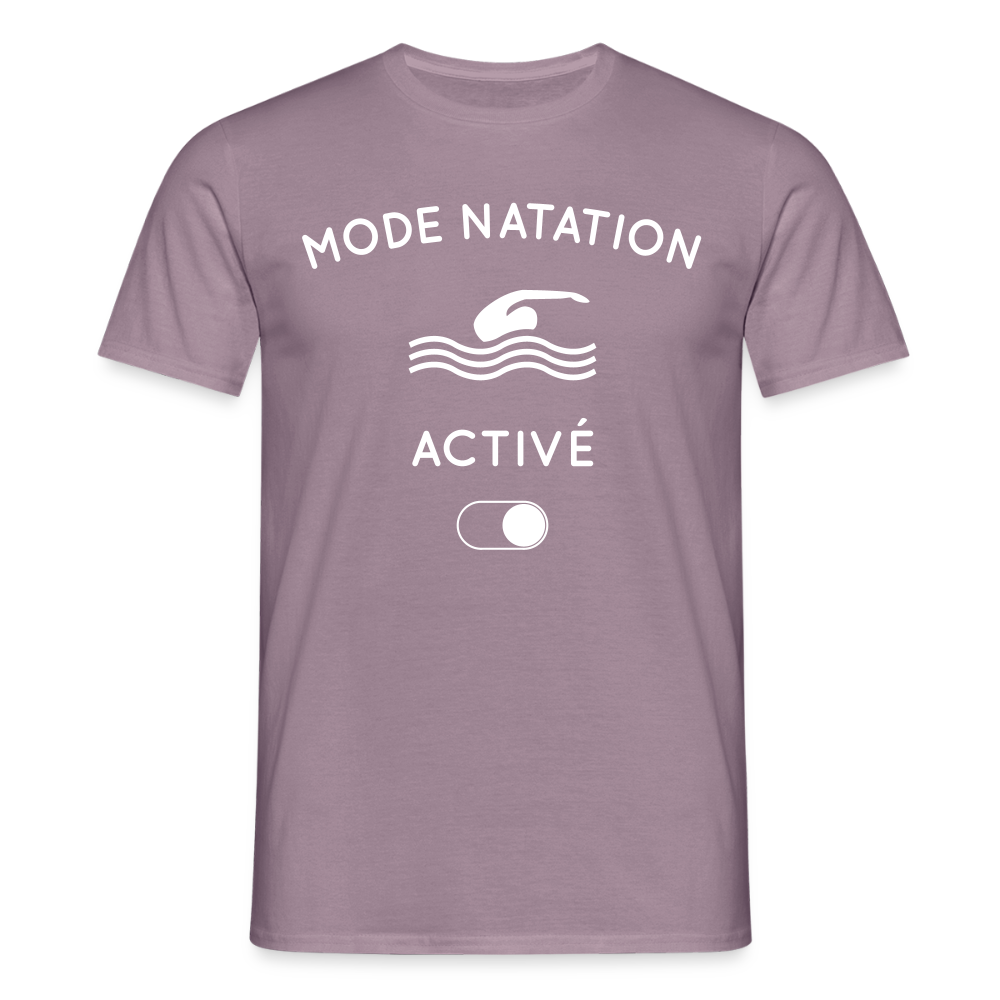 T-shirt Homme - Mode natation activé - mauve gris
