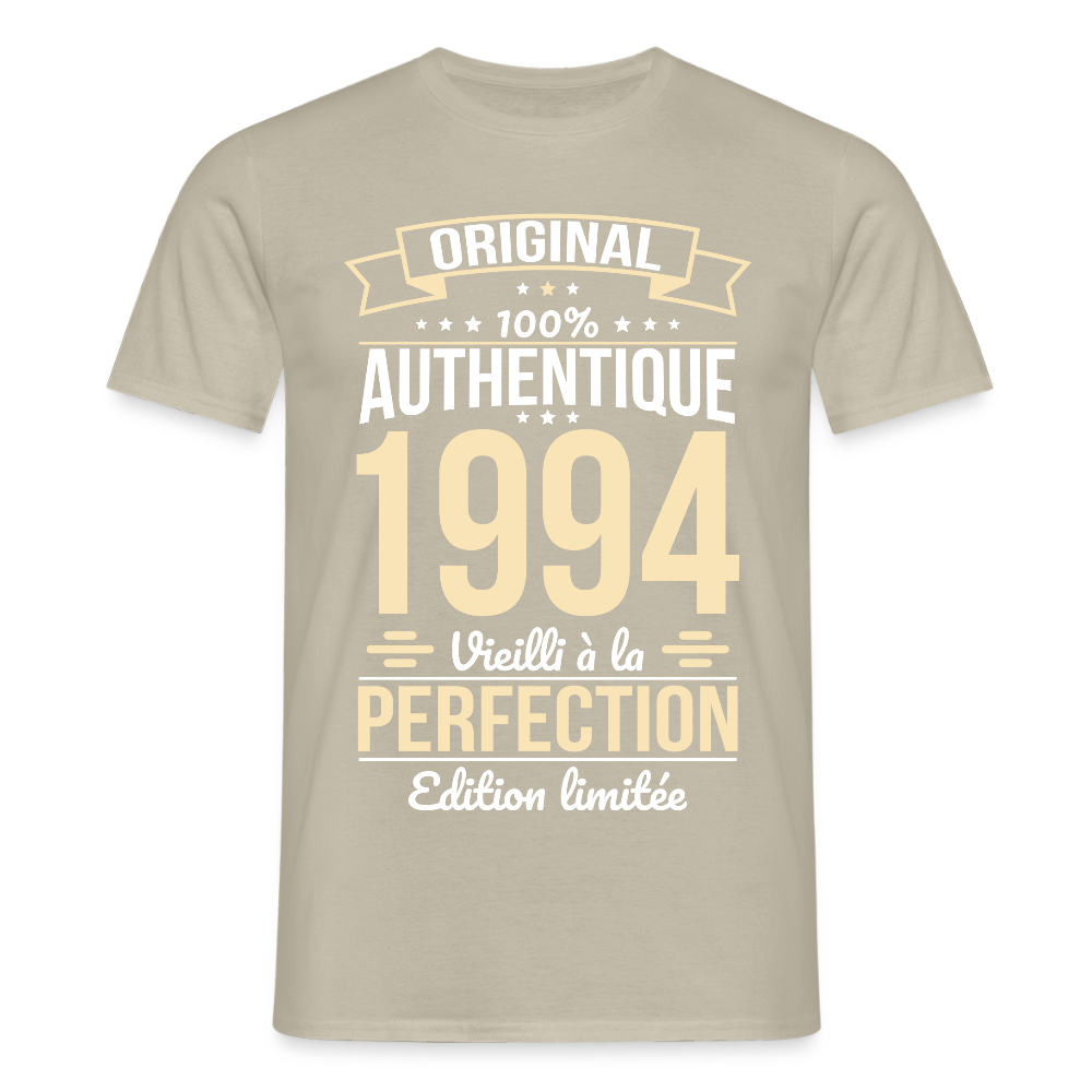 T-shirt Homme - Anniversaire 31 Ans - Original 1994 - beige sable