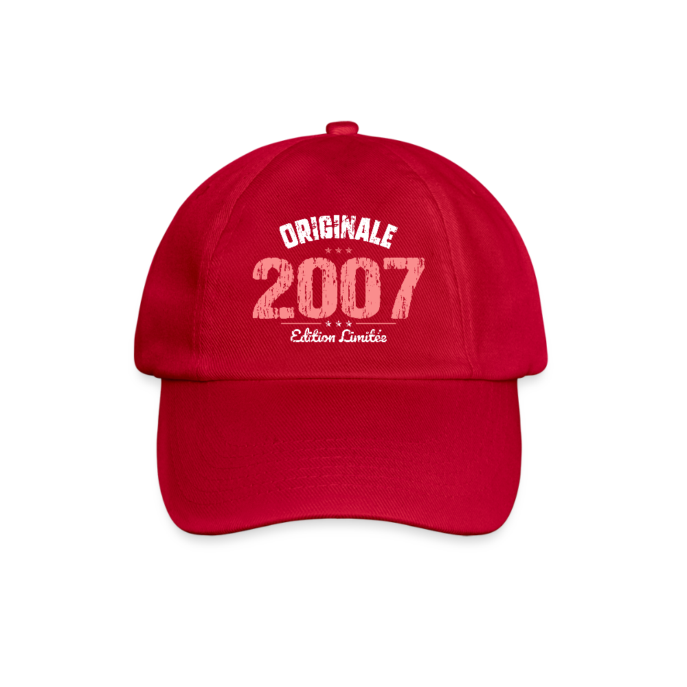 Casquette classique - Anniversaire 18 Ans - Originale 2007 - rouge classique