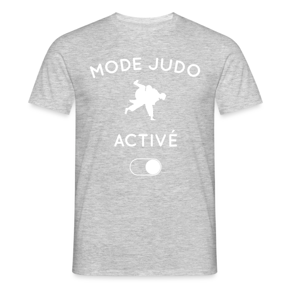 T-shirt Homme - Mode judo activé - gris chiné